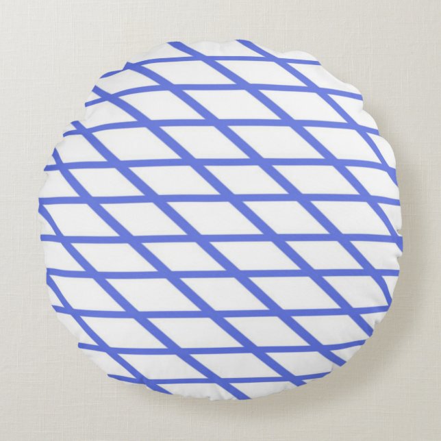 rand abstrakt konst rund kudde (Framsidan)