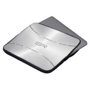 rand accent Laptop sleeve i silver