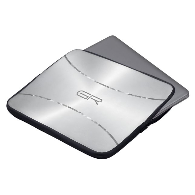 rand accent Laptop sleeve i silver (Framsida topp)