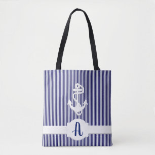 Rand & Anchor Monogram-Anpassningsbar Tygkasse