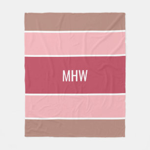 Rand anpassningsbar Mönster-filtar i monogram Fleecefilt