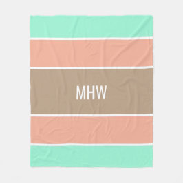 Rand anpassningsbar Mönster-filtar i monogram Fleecefilt