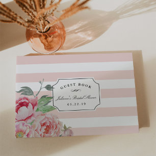 Rand & Antique Peony-Möhippan Gästböcker