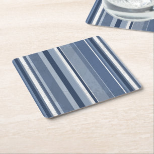Rand av Blue Underlägg Papper Kvadrat