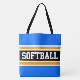 Rand av Bright Athletic Blue Black Gult Tygkasse