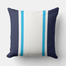 Rand av den vita Himlar-blåa Tävlan vid flottan Kudde