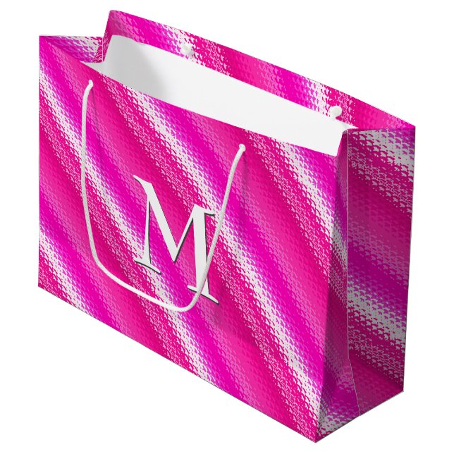 Rand av fruset glas - rosa och fuchsia (Framsidan Vinklad)