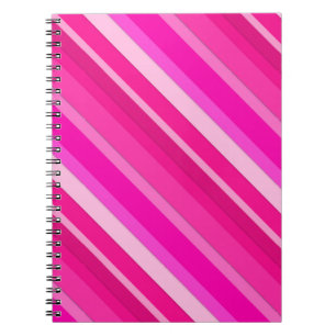 Rand av kandisyp med skikt - rosa och fuchsia anteckningsbok med spiral