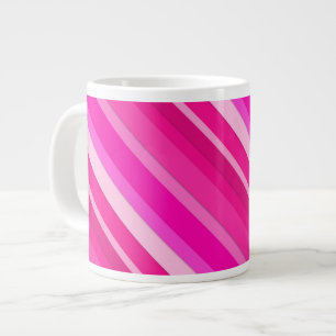 Rand av kandisyp med skikt - rosa och fuchsia jumbo mugg