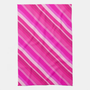 Rand av kandisyp med skikt - rosa och fuchsia kökshandduk