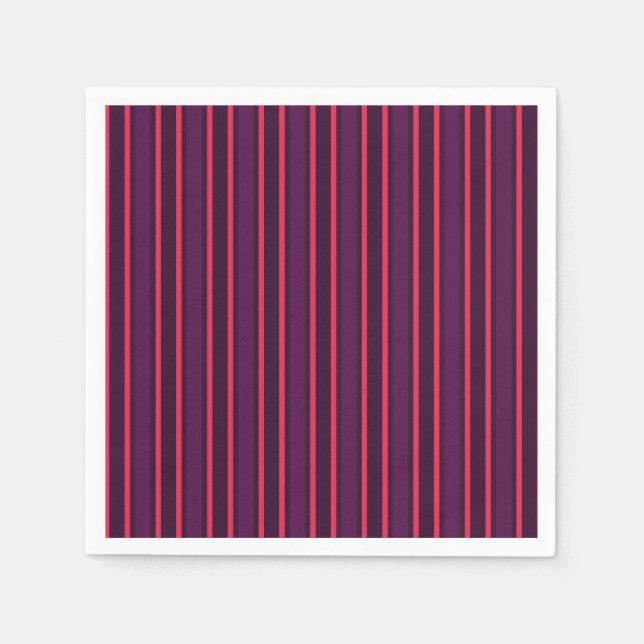 Rand av plommon och rödkandy pappersservett (Framsidan)