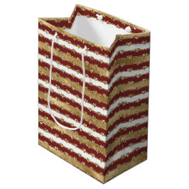Rand av Red Hearts Glitter Guld