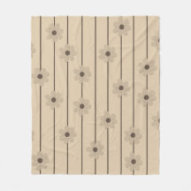 Rand Beige Tropical Blommigt Botanical Summer