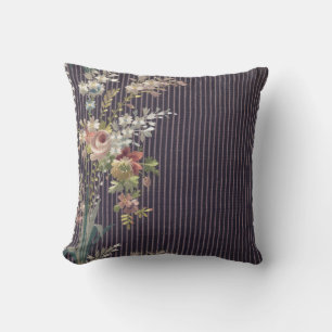 Rand Blommigt Vintage Elegant Brocade Cushion Kudde