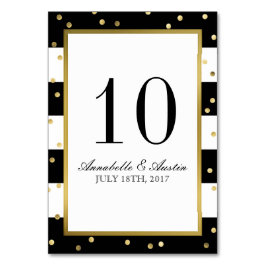 Rand | Bord-kort för Elegant bröllop Bordsnummer