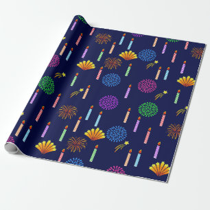 Rand Candles och fyrverkerier Presentpapper