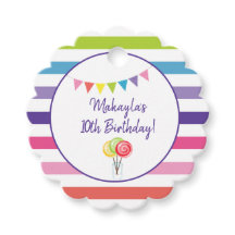 Rand Candy Land Lollipop Födelsedagsfest