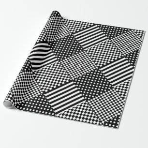 Rand Check Harlequin Polka dots Mixed Design Presentpapper
