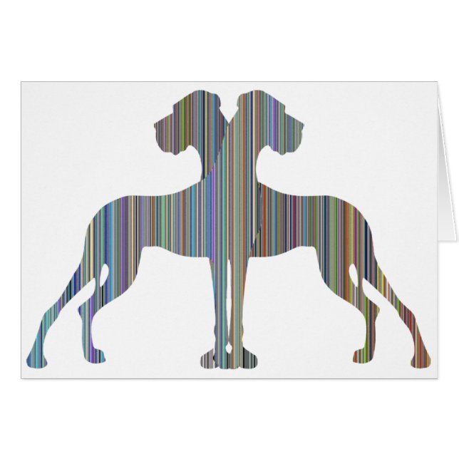 Rand Dane Pair Hälsningskort (Framsidan Horizontal)