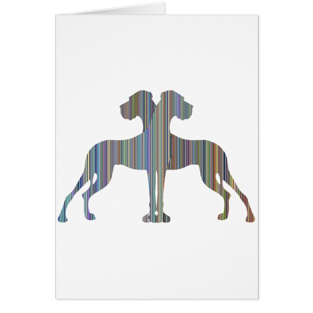 Rand Dane Pair Hälsningskort (Framsidan)