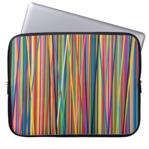 Rand-design för färgstark abstrakt laptop fodral