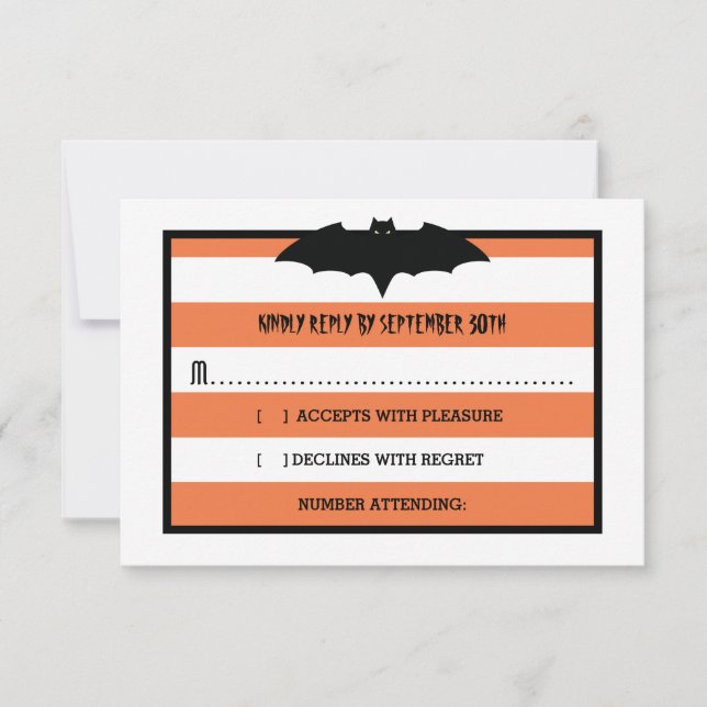 RAND & FLADDERMUS | Orange Halloween Bröllop OSA (Framsida)