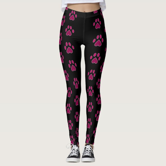 Rand för dubbla för Palm Beach kattungetass Leggings (Framsida)