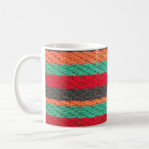 Rand för färgat Beach Towel Kaffemugg