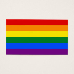 Rand för flagga för LGBT-gay prideregnbåge Visitkort
