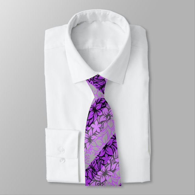Rand för hibiskus för Moloaa fjärd Silver-Violett Slips (Bunden)
