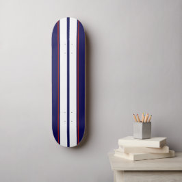 Rand för klassröd, vit och blå Tävla Mini Skateboard Bräda 18,5 Cm