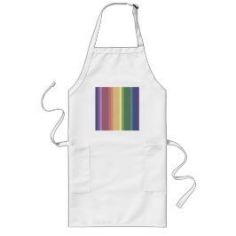 Rand för matad regnbåge långt förkläde