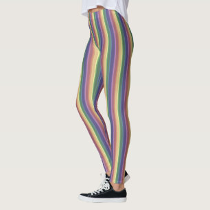 Rand för matad regnbåge leggings