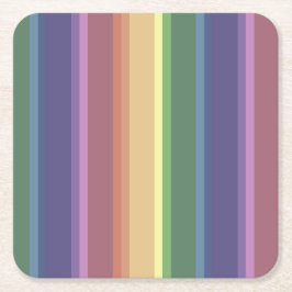 Rand för matad regnbåge underlägg papper kvadrat