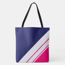 Rand för Tävla av blåvit slant i Rosa Tygkasse