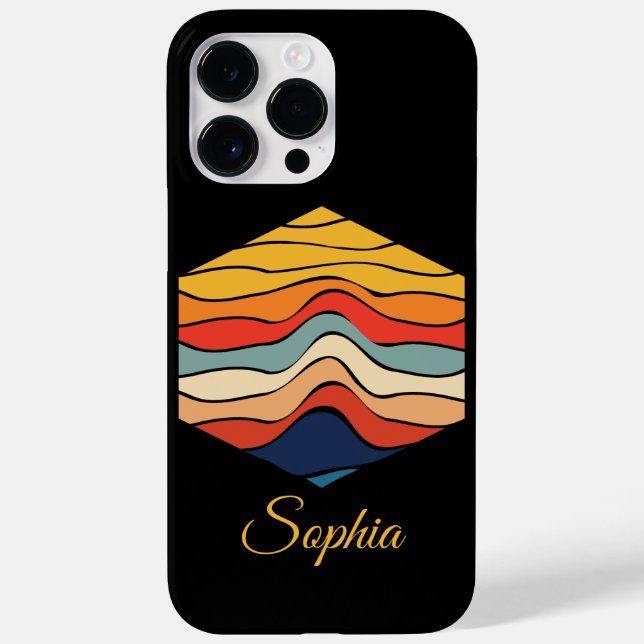 Rand för uppspelning av retro-regnbåge för Anpassn (Baksida)