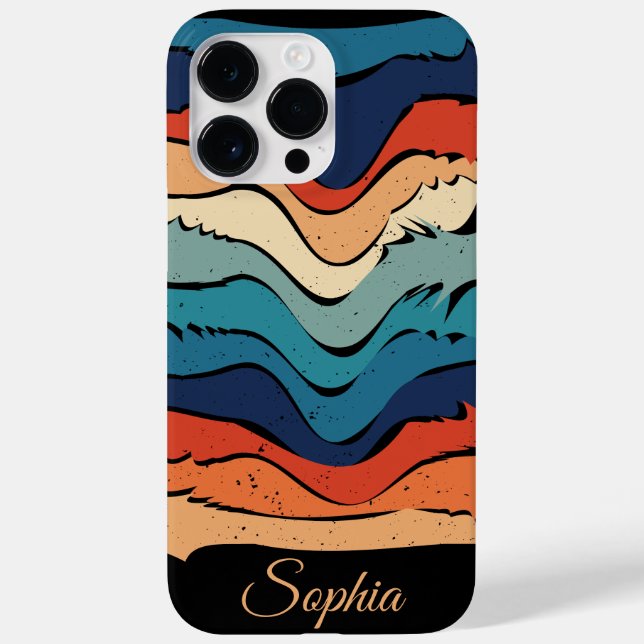 Rand för uppspelning av retro-regnbåge för Anpassn (Baksida)