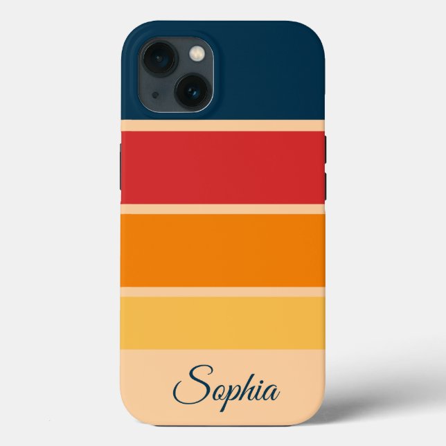 Rand för uppspelning av retro-regnbåge för Anpassn (Baksida)