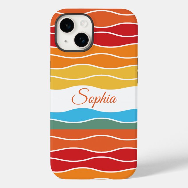 Rand för uppspelning av retro-regnbåge för Anpassn (Baksida)