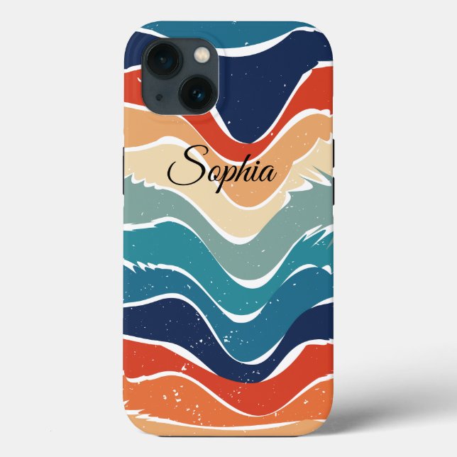 Rand för uppspelning av retro-regnbåge för Anpassn (Baksida)