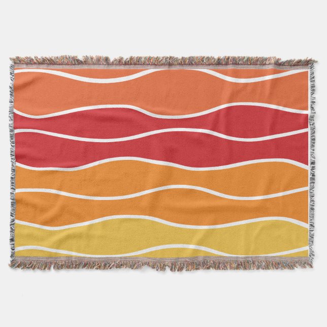 Rand för uppspelning av retro-regnbåge för Anpassn Filt (Framsidan)