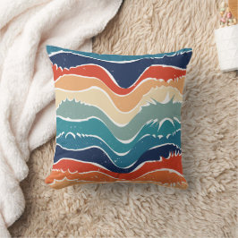 Rand för uppspelning av retro-regnbåge för Anpassn Kudde