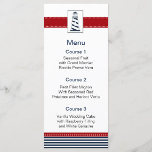 rand, fyr, nautiska menykort meny