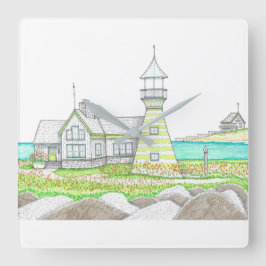 Rand fyr väggklocka