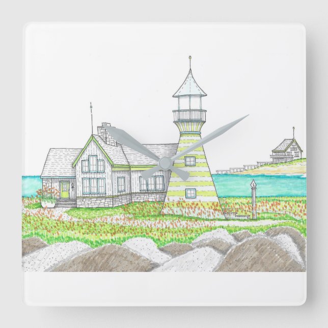 Rand fyr väggklocka (Framsida)