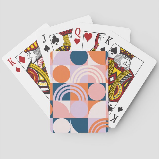 Rand: Geometric Mönster Casinokort (Baksidan)