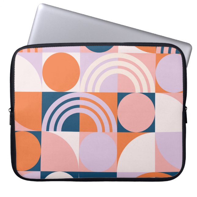 Rand: Geometric Mönster Laptop Fodral (Framsidan)