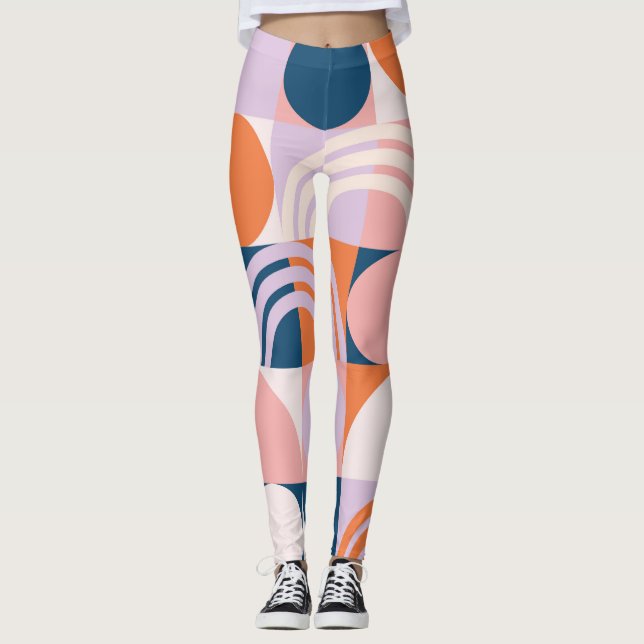 Rand: Geometric Mönster Leggings (Framsida)