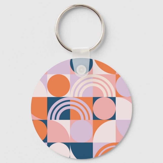 Rand: Geometric Mönster Nyckelring (Framsida)