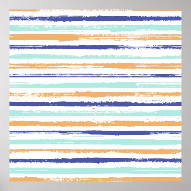 Rand geometrisk textilvara utan sömlös vintage mön poster (Framsidan)